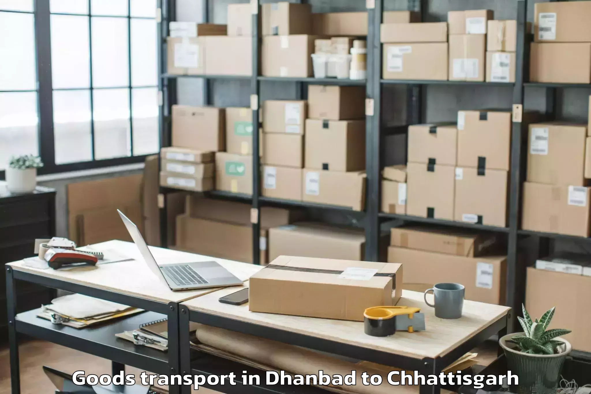 Reliable Dhanbad to Shivrinarayan Goods Transport